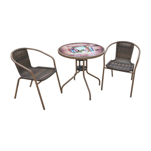 Panama Jack Round 2 Person Outdoor Dining Set & Reviews Wayfair